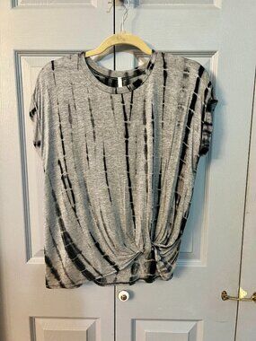 Michael Farrell Tie Dye Twist Knot T shirt